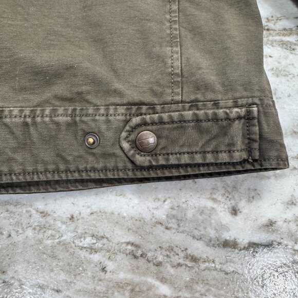 NWT Levi's Canvas Winter Quilted Lined Jacket Green Military Style Men's XXL - Picture 6 of 11